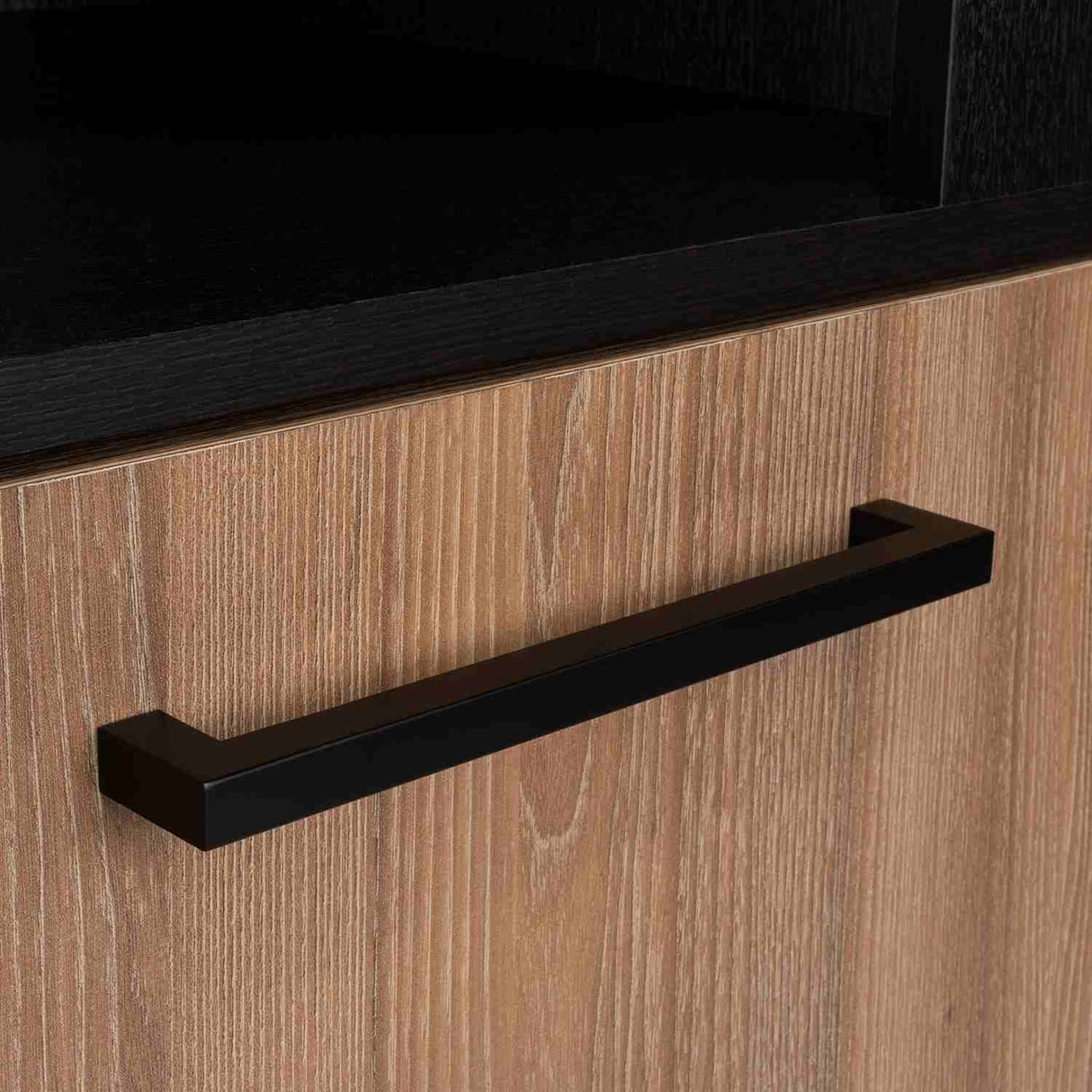 Bar Esquinero Kaia Wengue 45x180cm con Un Cajón y con Diez Portabotellas - Bares | Bylmo