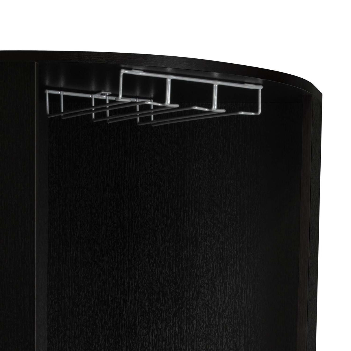 Bar Esquinero Kaia Wengue 45x180cm con Un Cajón y con Diez Portabotellas - Bares | Bylmo