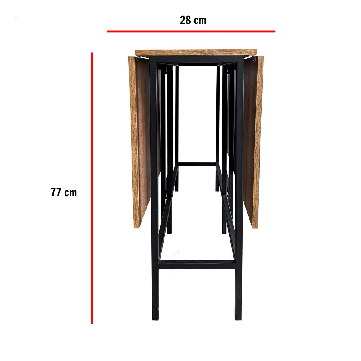Combo Comedor Plegable y Sillas Pro Amareto y Negro 111 cm de Cuatro Puestos - Comedores | Bylmo