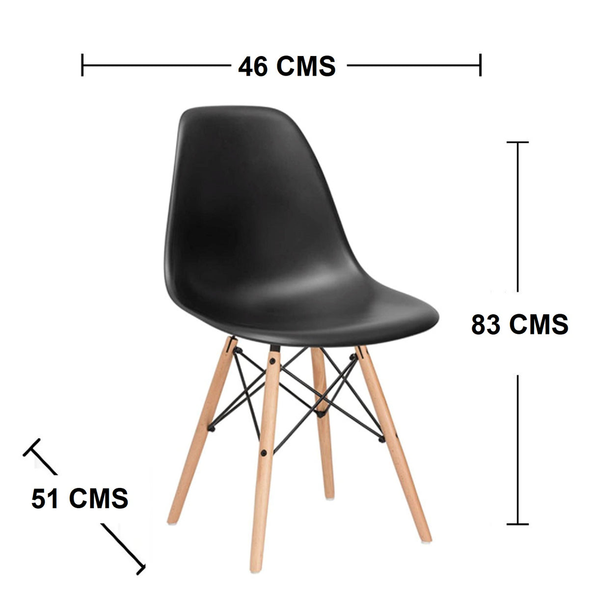 Combo Comedor Plegable y Sillas Pro Amareto y Negro 111 cm de Cuatro Puestos - Comedores | Bylmo