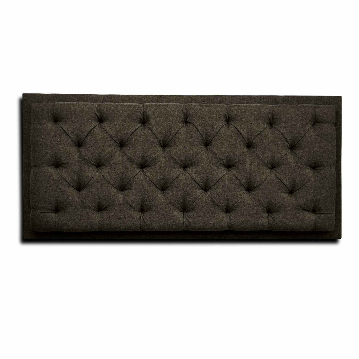 Cabecero Dreamer Café 100x60cm Abullonado para Cama Sencilla