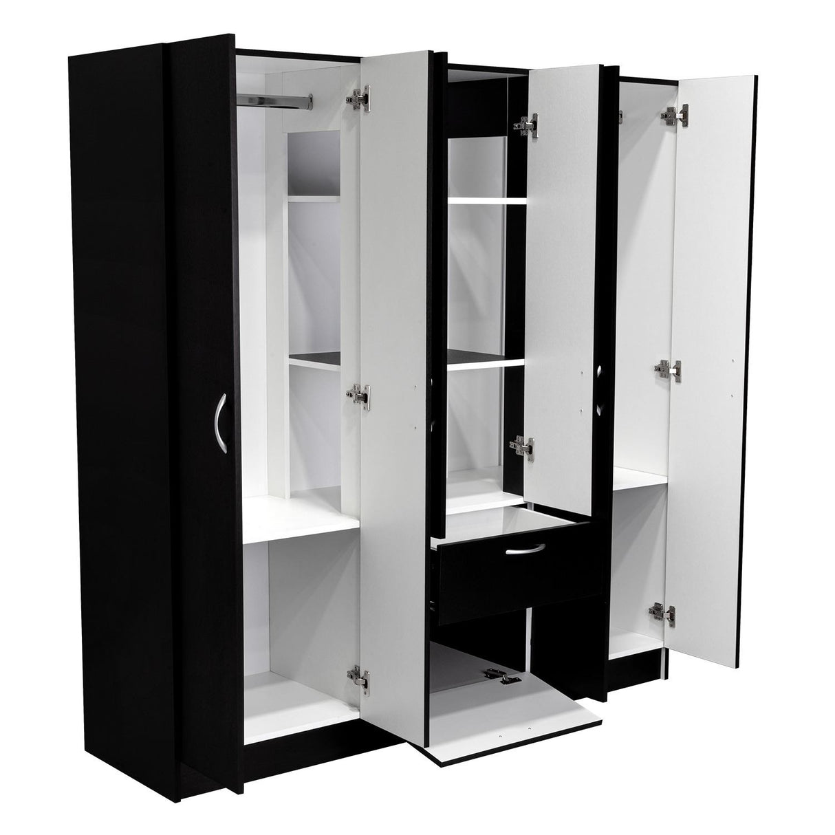 Closet Mitu Wengue 162x170.7cm con 2 Cajones con 3 Entrepaños - Closets | Bylmo