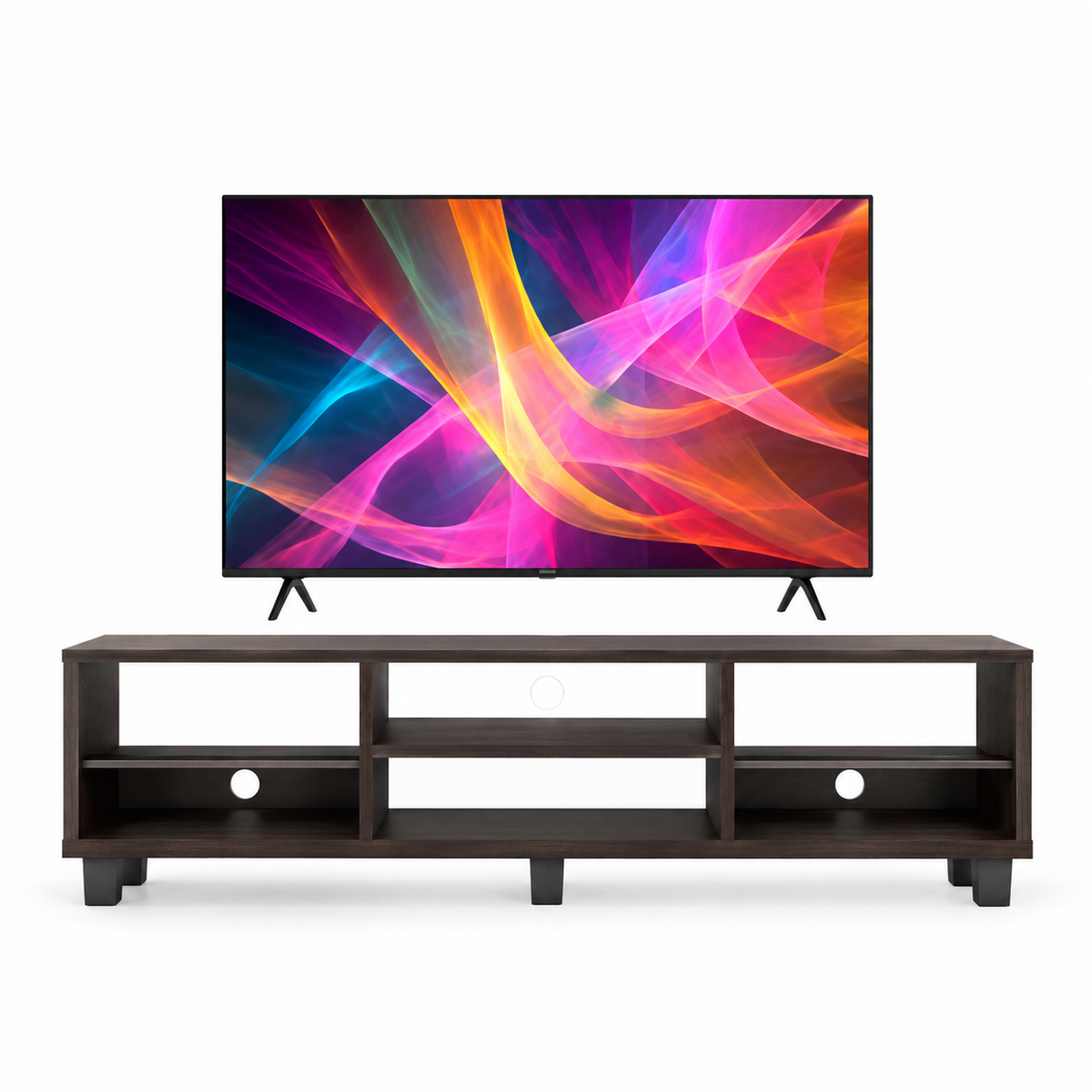 Combo Rack de TV Tunez Nogal y Televisor Kalley Google TV 58"