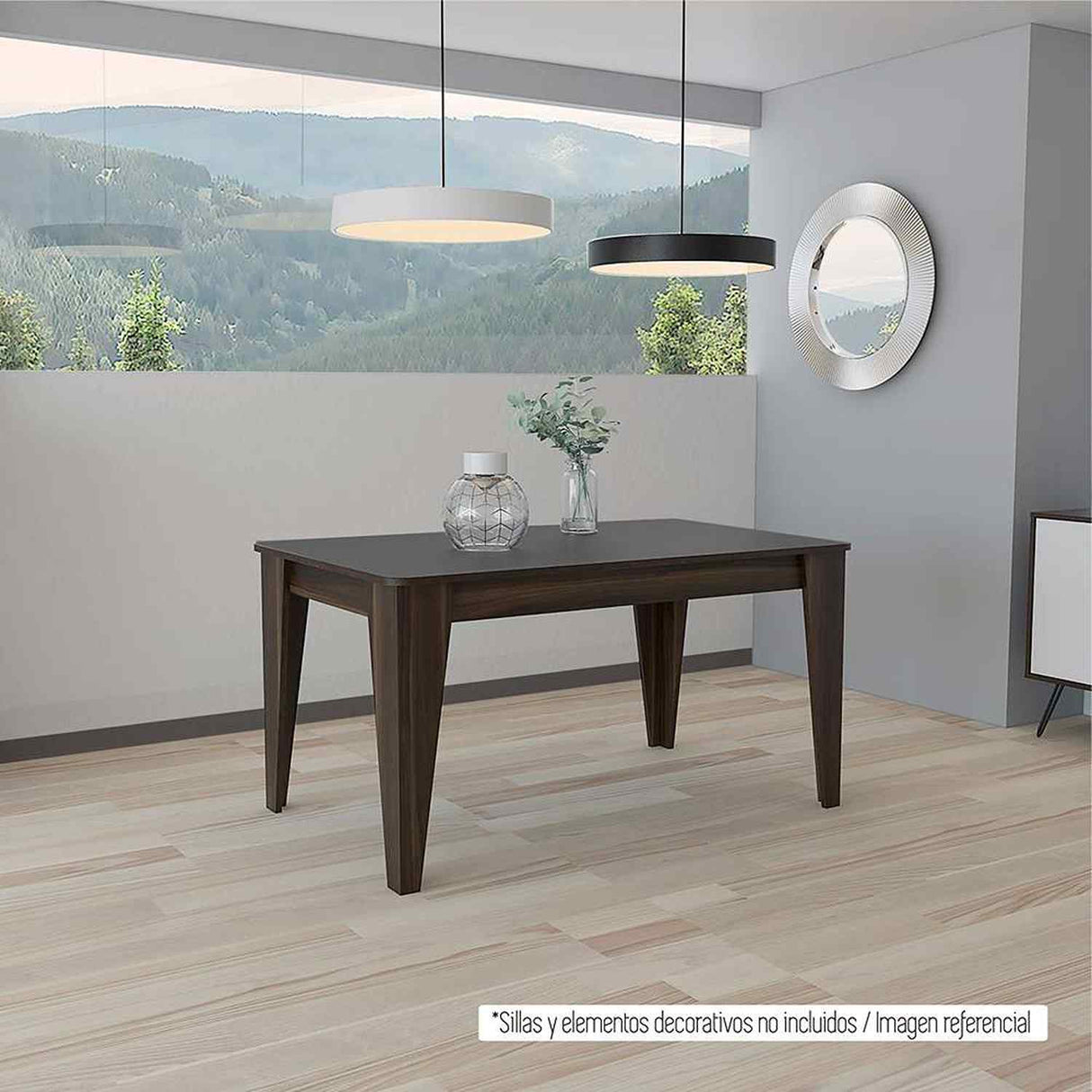 Comedor Torino Habano 120x74cm Rectangular de Cuatro Puestos y sin Sillas - Comedores | Bylmo