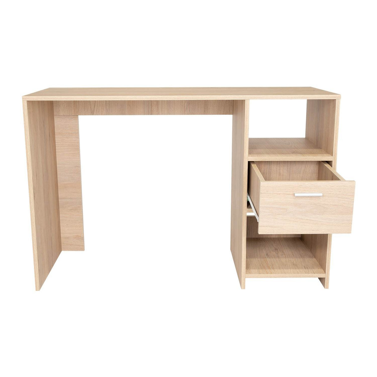 Escritorio Omma Rovere 110 cm con Cajón y Entrepaños - Escritorios y Archivadores | Bylmo