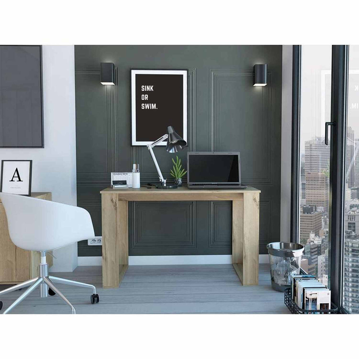 Escritorio Oviedo Z Duna 120x73cm sin Cajones - Escritorios y Archivadores | Bylmo