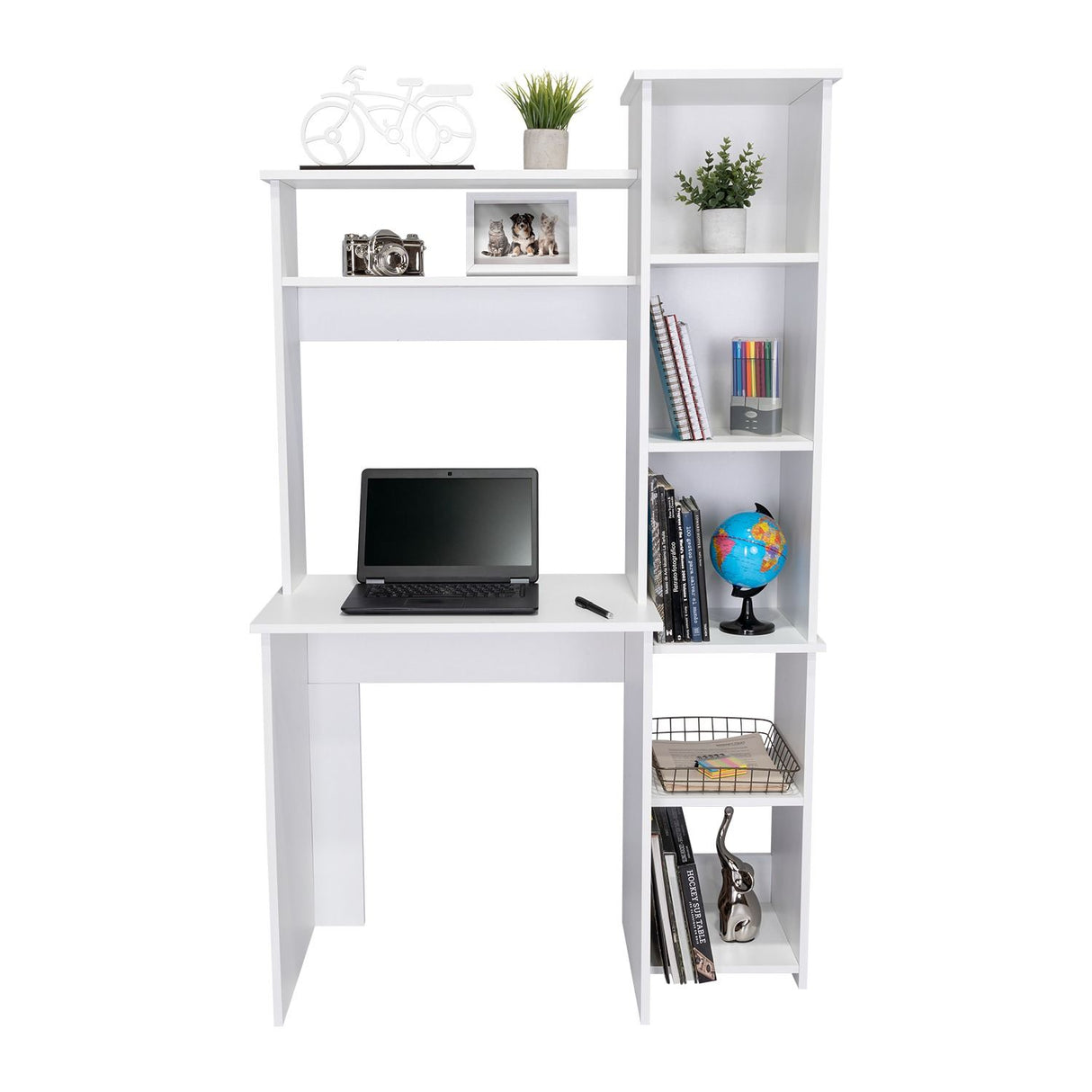 Escritorio Versalles Blanco 98.5x162.5cm sin Cajones - Escritorios y Archivadores | Bylmo