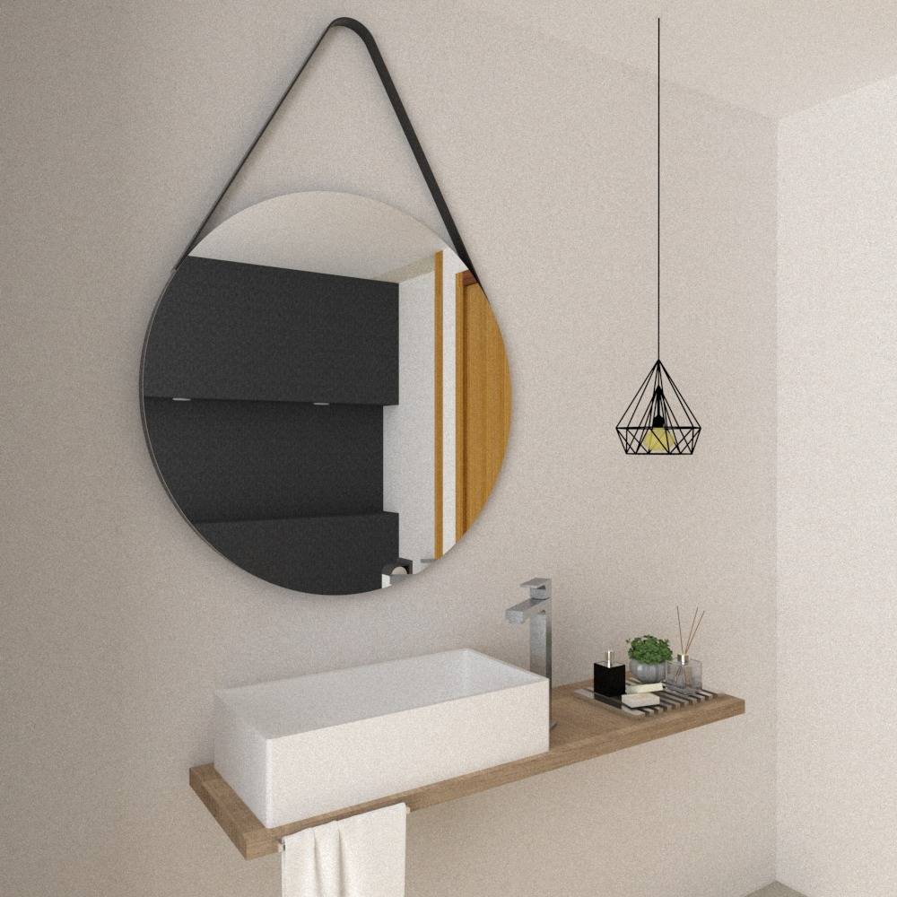 Espejo de Baño Persa Plateado 80x80cm Redondo - Espejos Decorativos | Bylmo