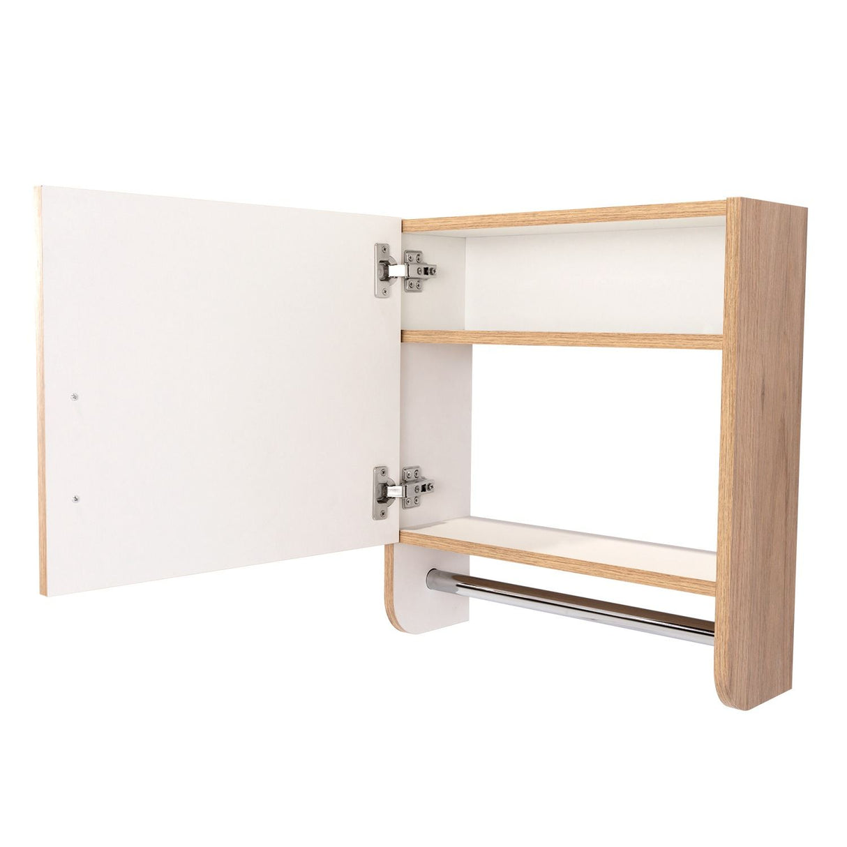 Gabinete de Baño Bath 300 Rovere 45x50cm Cuadrado con Espejo y con Dos Entrepaños - Gabinetes | Bylmo