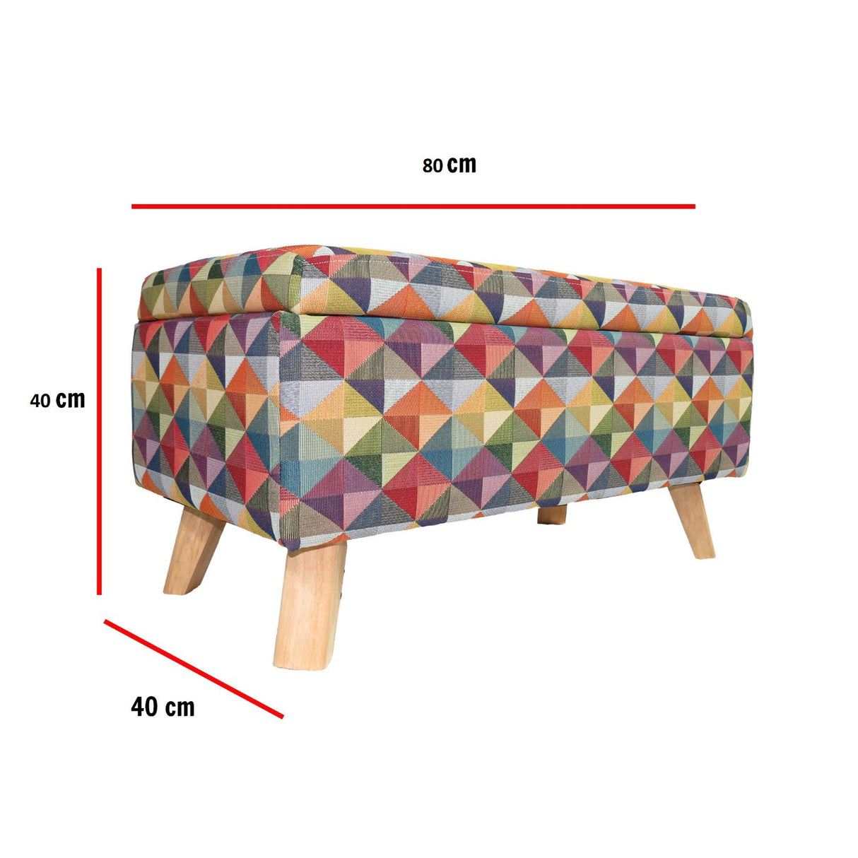 Combo Poltrona, Banqueta y Mesa Multicolor 59x88cm De 3 Puestos con Apoya Brazos - Combo | Bylmo