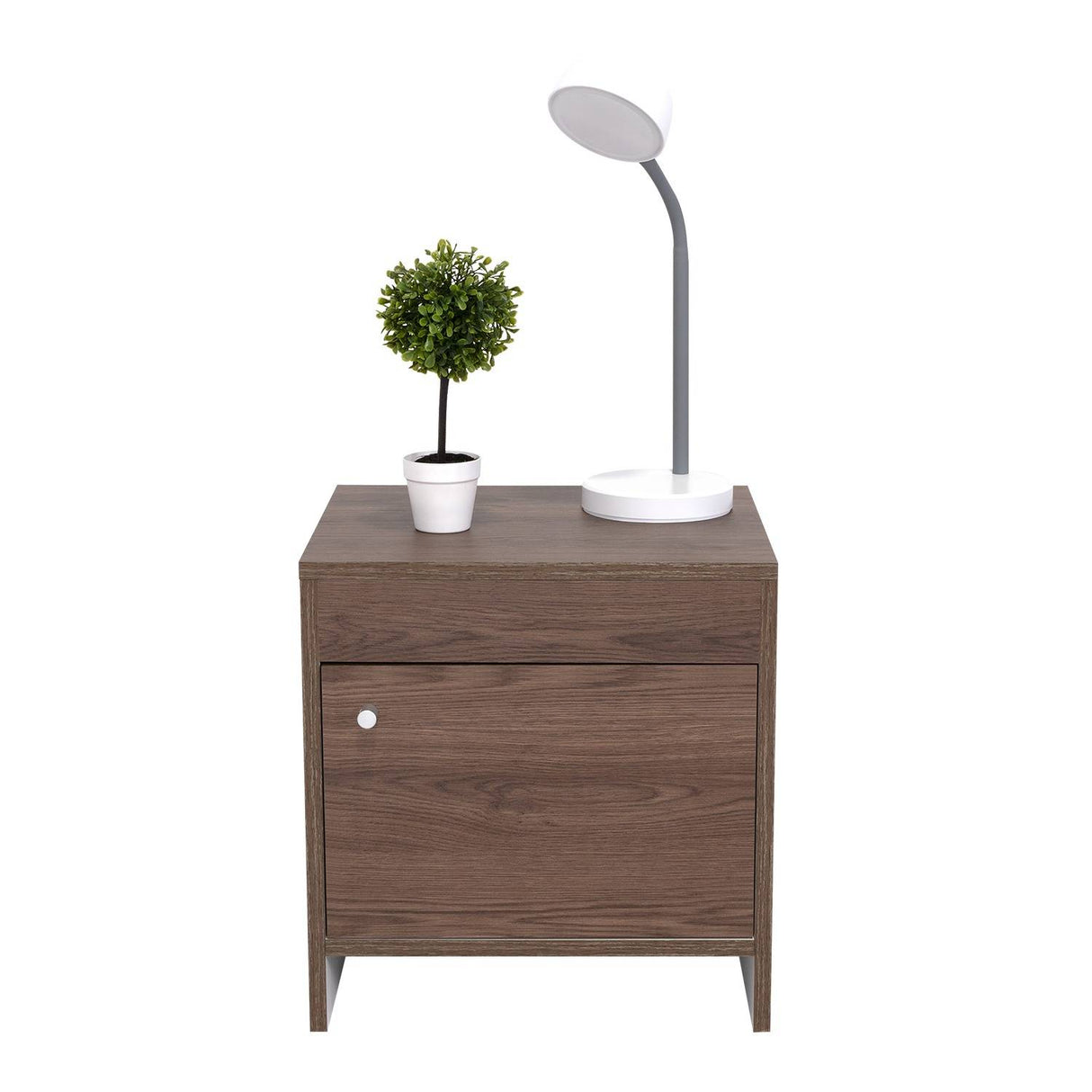 Mesa de Noche Colore Coñac 40x41.6cm con Una Puerta - Mesas de Noche | Bylmo