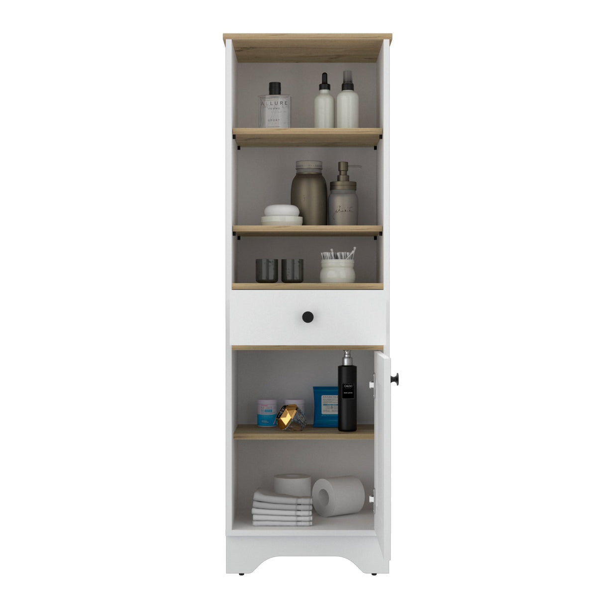 Estanteria para Baño St Cloud Duna 44x141.6cm con Tres Entrepaños y con Patas - Gabinetes | Bylmo