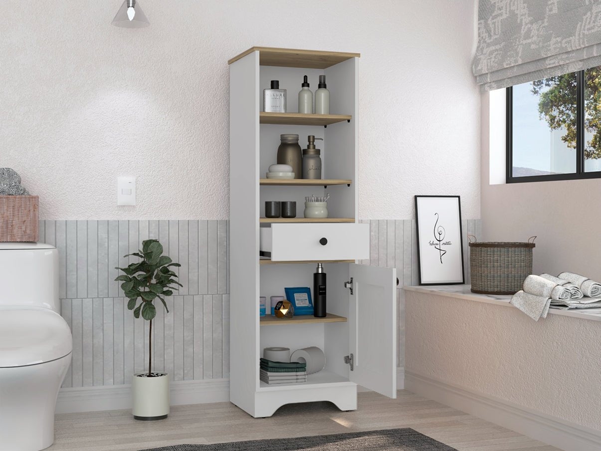 Estanteria para Baño St Cloud Duna 44x141.6cm con Tres Entrepaños y con Patas - Gabinetes | Bylmo