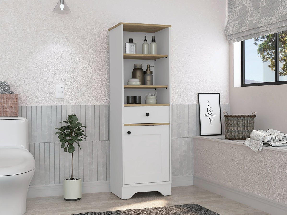 Estanteria para Baño St Cloud Duna 44x141.6cm con Tres Entrepaños y con Patas - Gabinetes | Bylmo