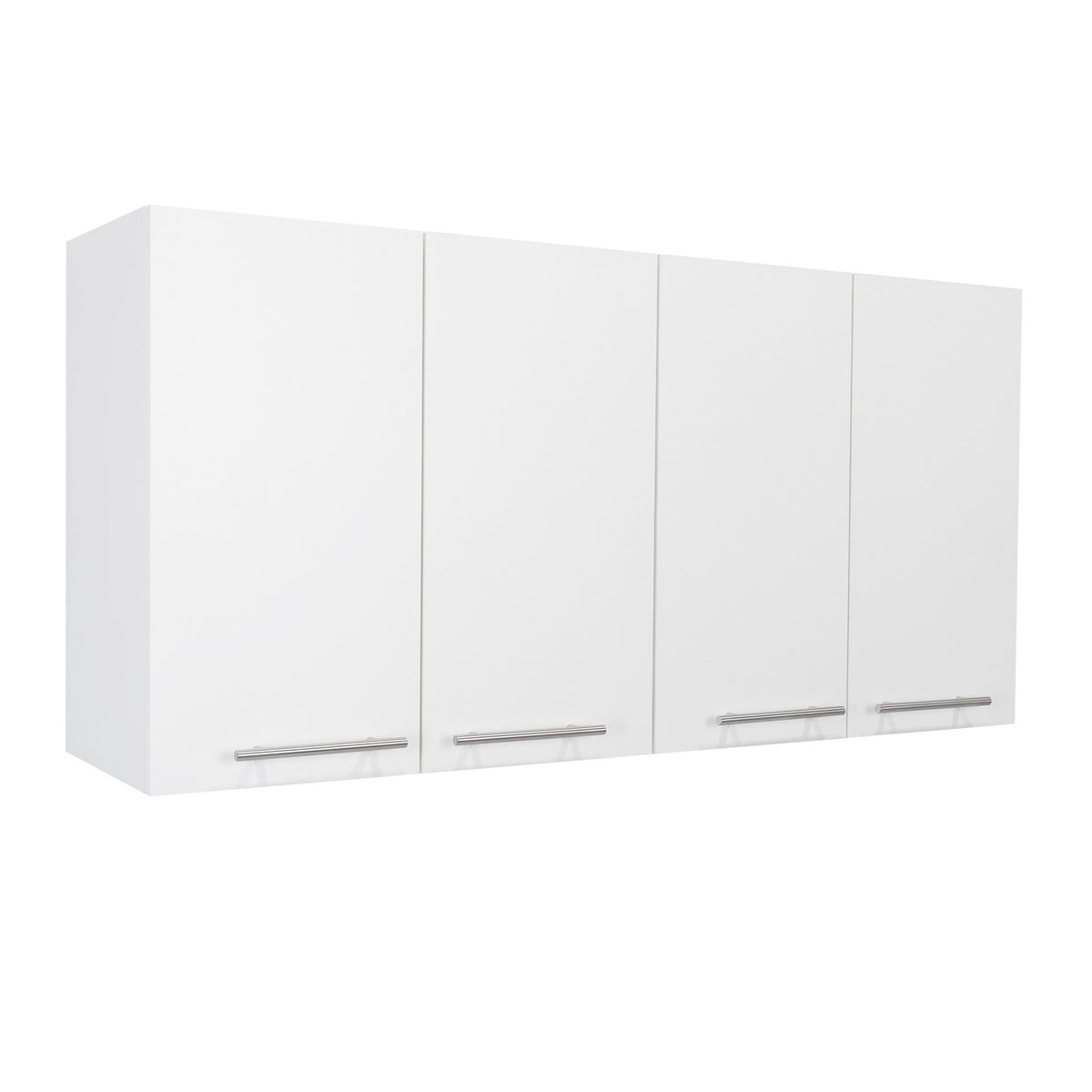 Mueble Superior de Cocina Blanco 120x60cm con Un Entrepaño y con Cuatro Puertas