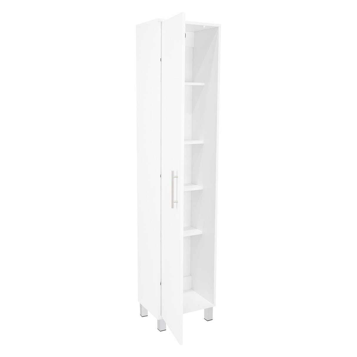Mueble de Aseo Laska Blanco 40x180cm con Una Puerta - Muebles de Aseo y Ropas | Bylmo