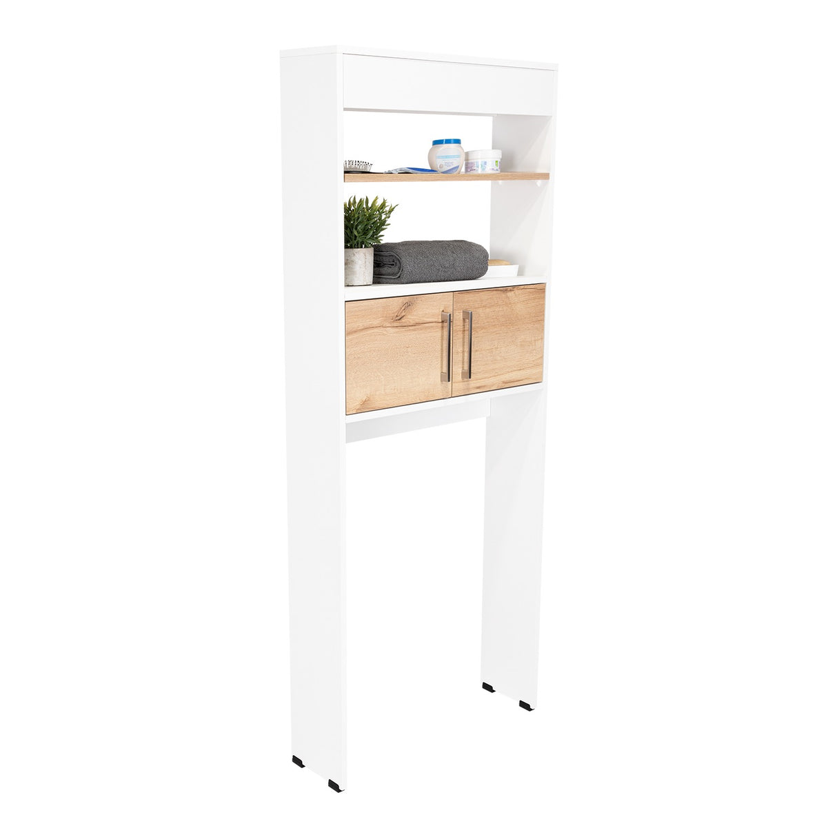 Optimizador de Baño Bath Blanco 60x60cm sin Cajones y con Un Entrepaño - Muebles para Baño | Bylmo