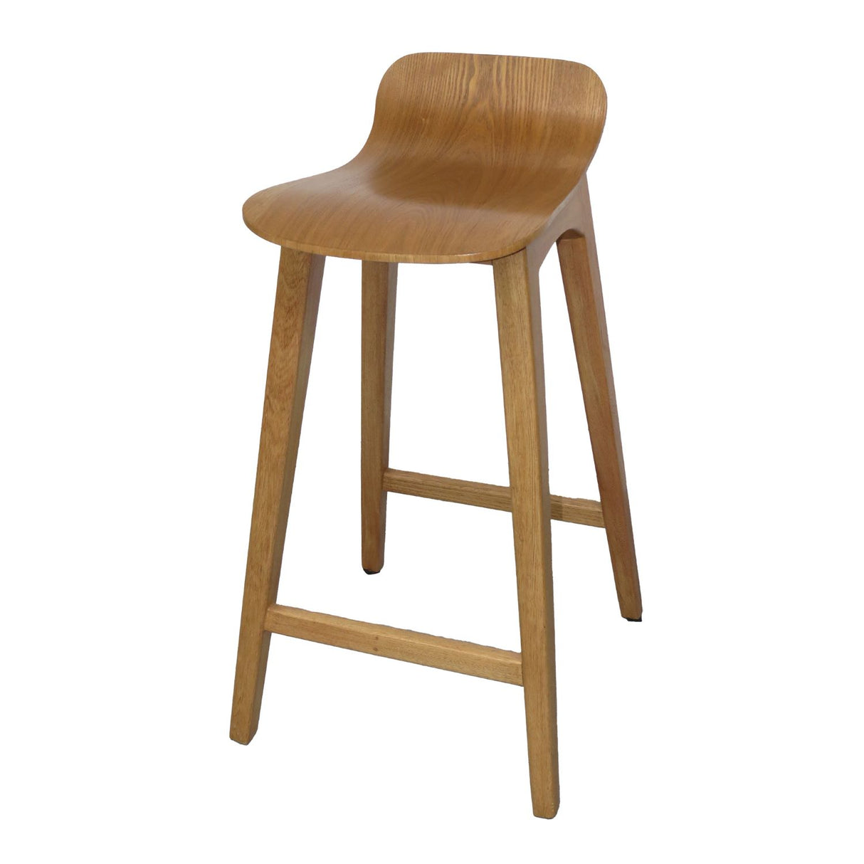 Set x 2 Sillas Bar Madrid Madera 43x70cm Asiento Cuadrado con Espaldar - Sillas y Butacos | Bylmo