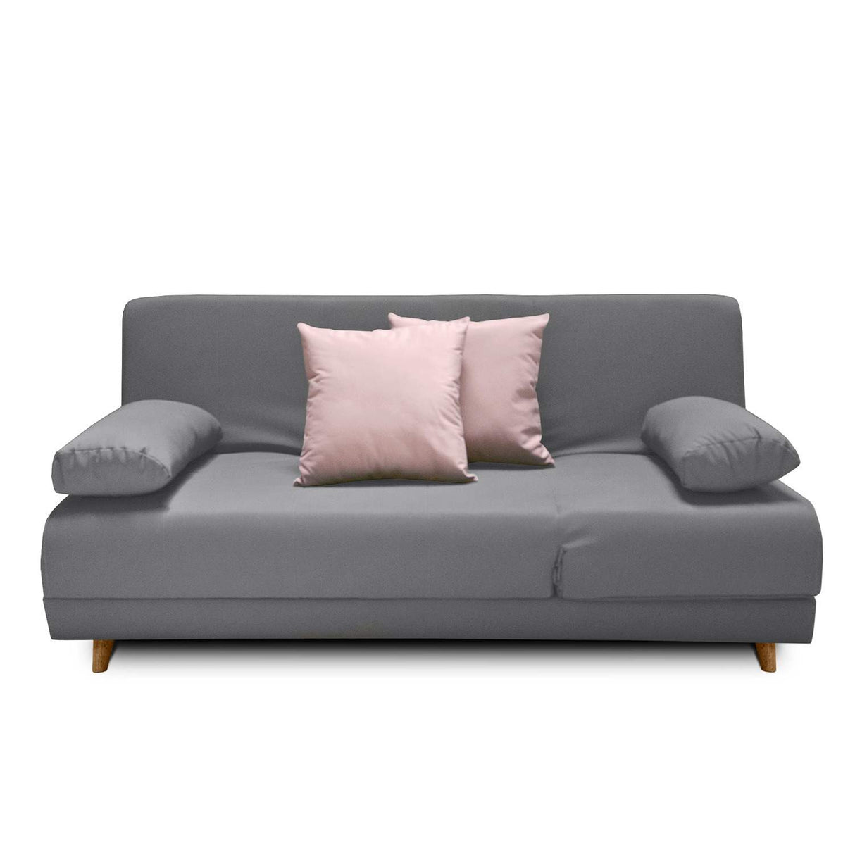 Sofá Cama Mariscal Gris 180x81cm De 3 Puestos Reclinable con Apoya Brazos
