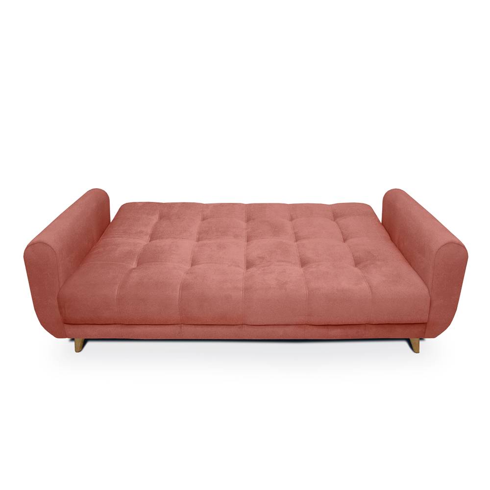 Sofá Cama Archer Coral 210x95cm De 3 Puestos Reclinable con Apoya Brazos