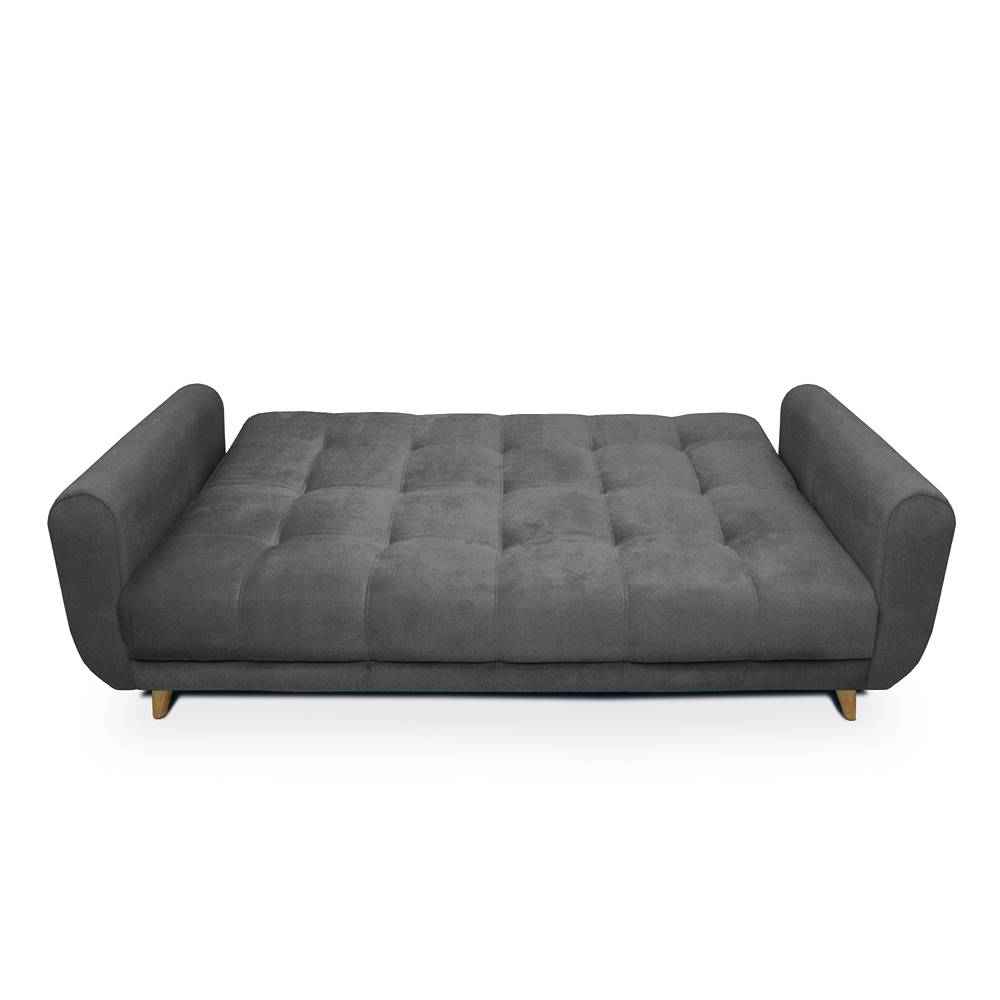 Sofá Cama Archer Gris 210x95cm De 3 Puestos Reclinable con Apoya Brazos