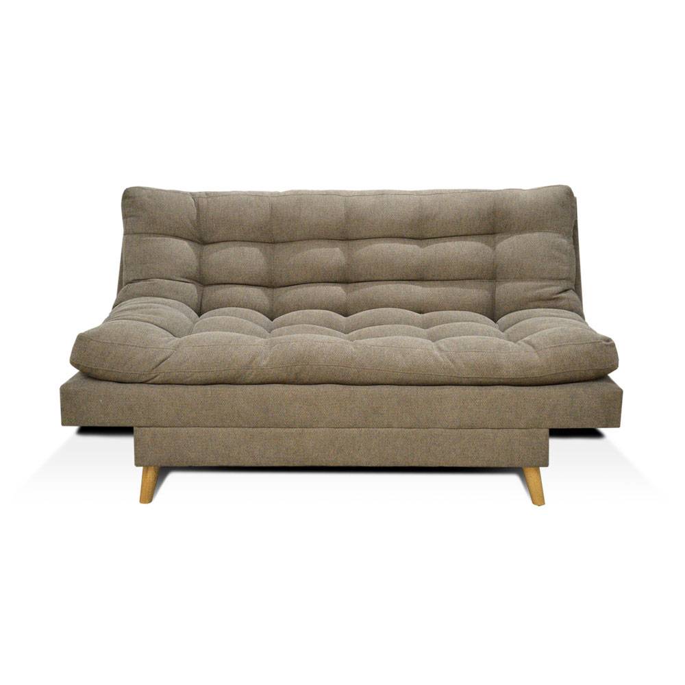 Sofá Cama Gabana Camel 180x95cm De 3 Puestos Reclinable sin Apoya Brazos