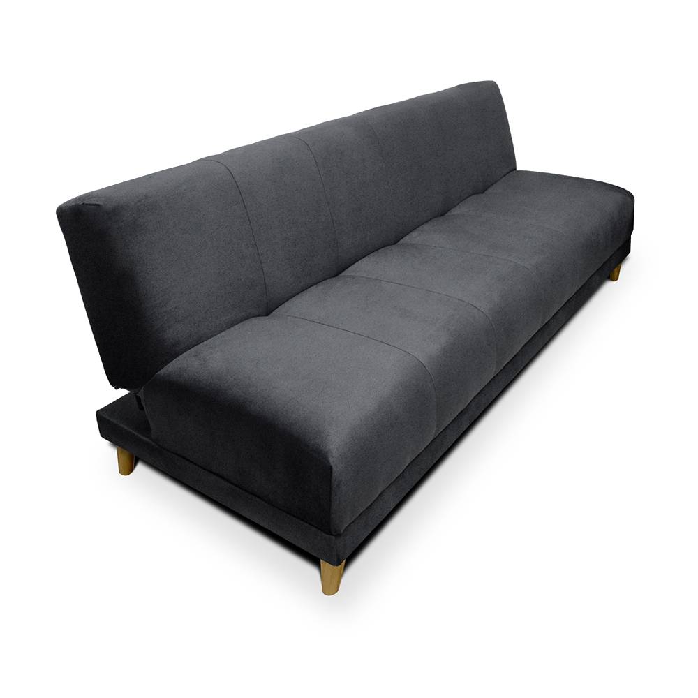 Sofá Cama Sabath Gris 180x81cm De 3 Puestos Reclinable sin Apoya Brazos