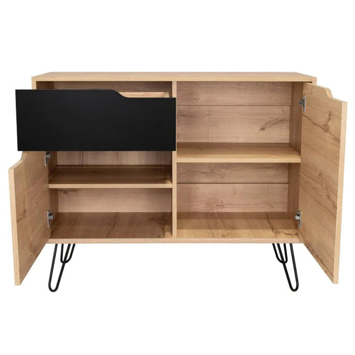 Bifé Audra Duna 100x100cm con Cuatro Compartimientos y con Patas - Bifes y Arrimos | Bylmo