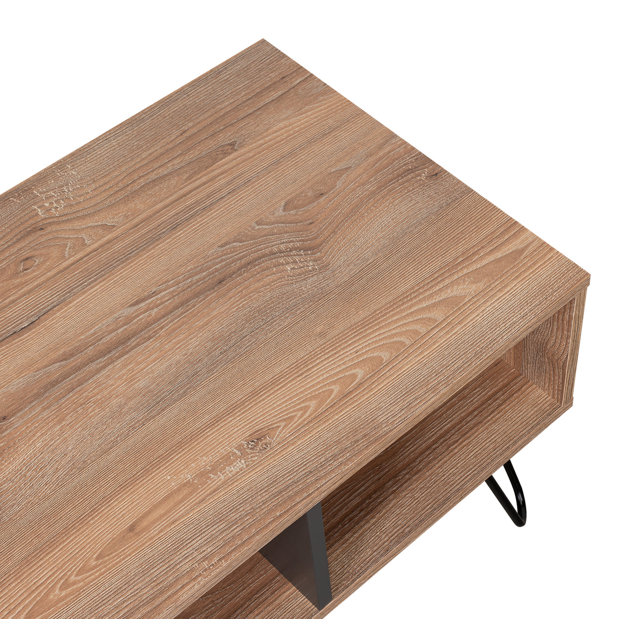 Mesa de Centro Vassel Miel 101x40cm Rectangular con Patas y con Compartimientos - Mesas | Bylmo