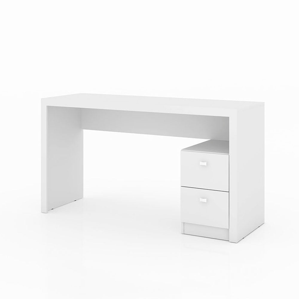 Escritorio Santorini Blanco 135 cm con Cajones y Entrepaños - Escritorios y Archivadores | Bylmo
