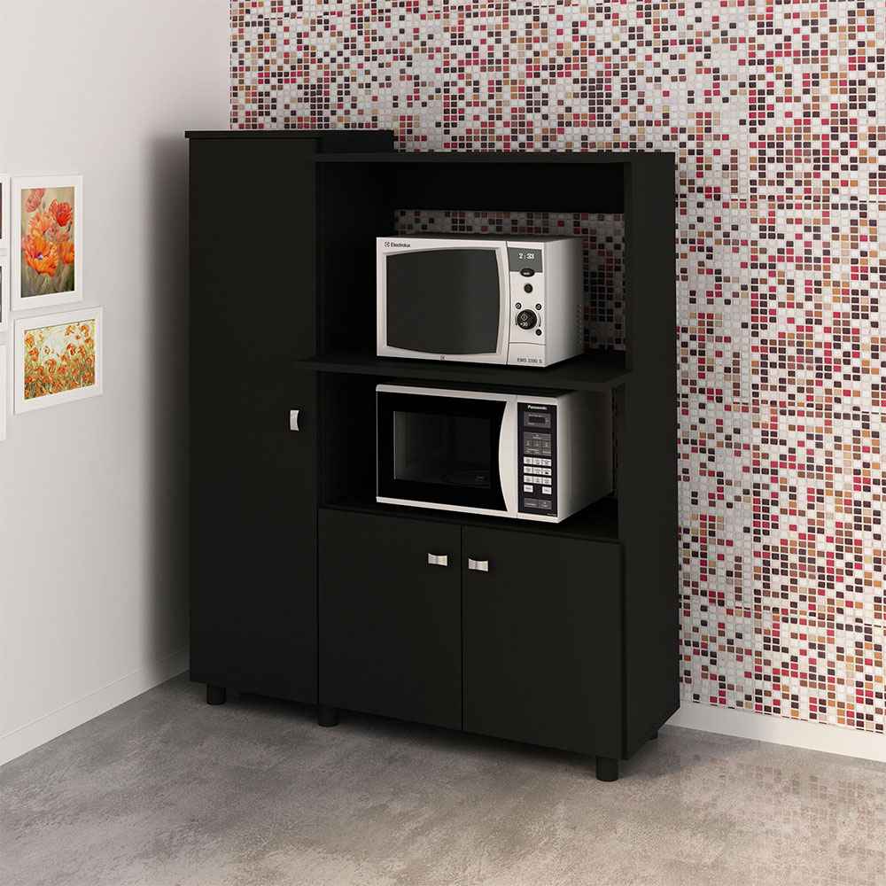 Mueble Auxiliar Segovia Negro - Muebles Organizadores | Bylmo