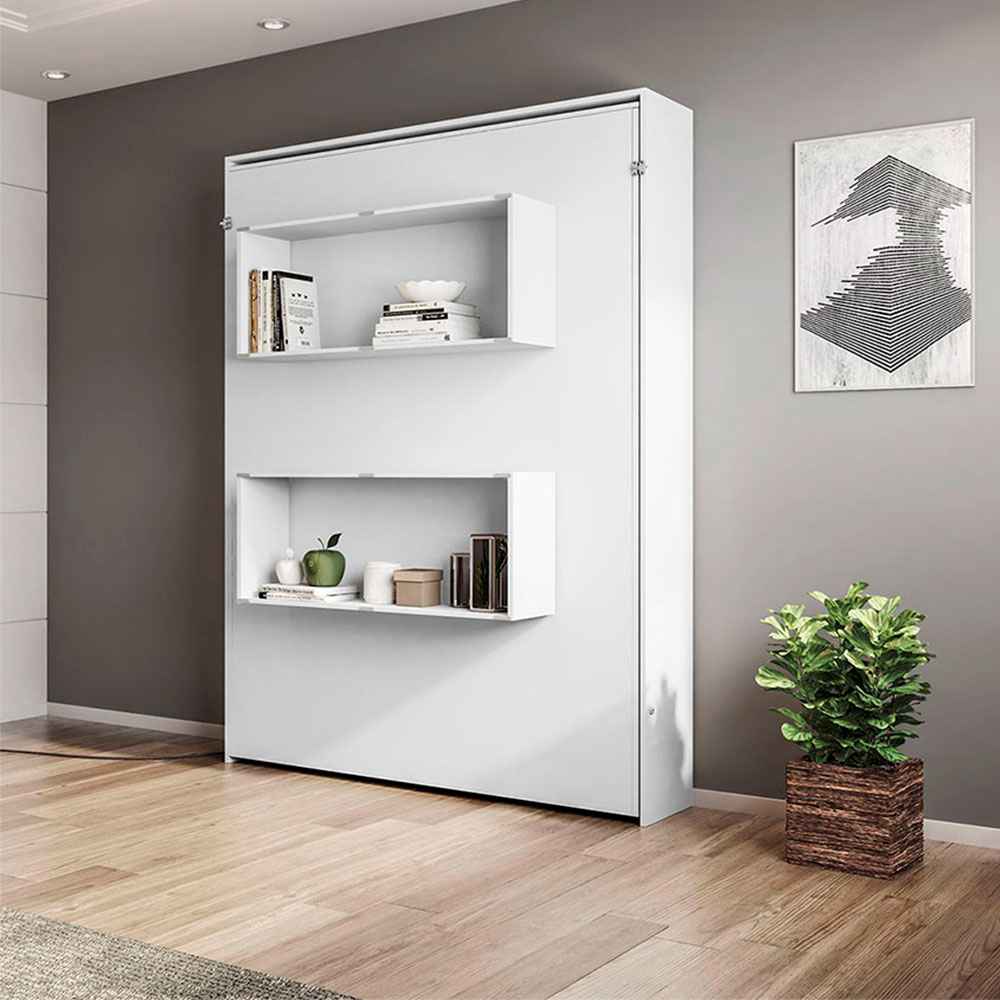 Cama Matrimonial Doble 140 cm Blanca Desplegable - Camas | Bylmo