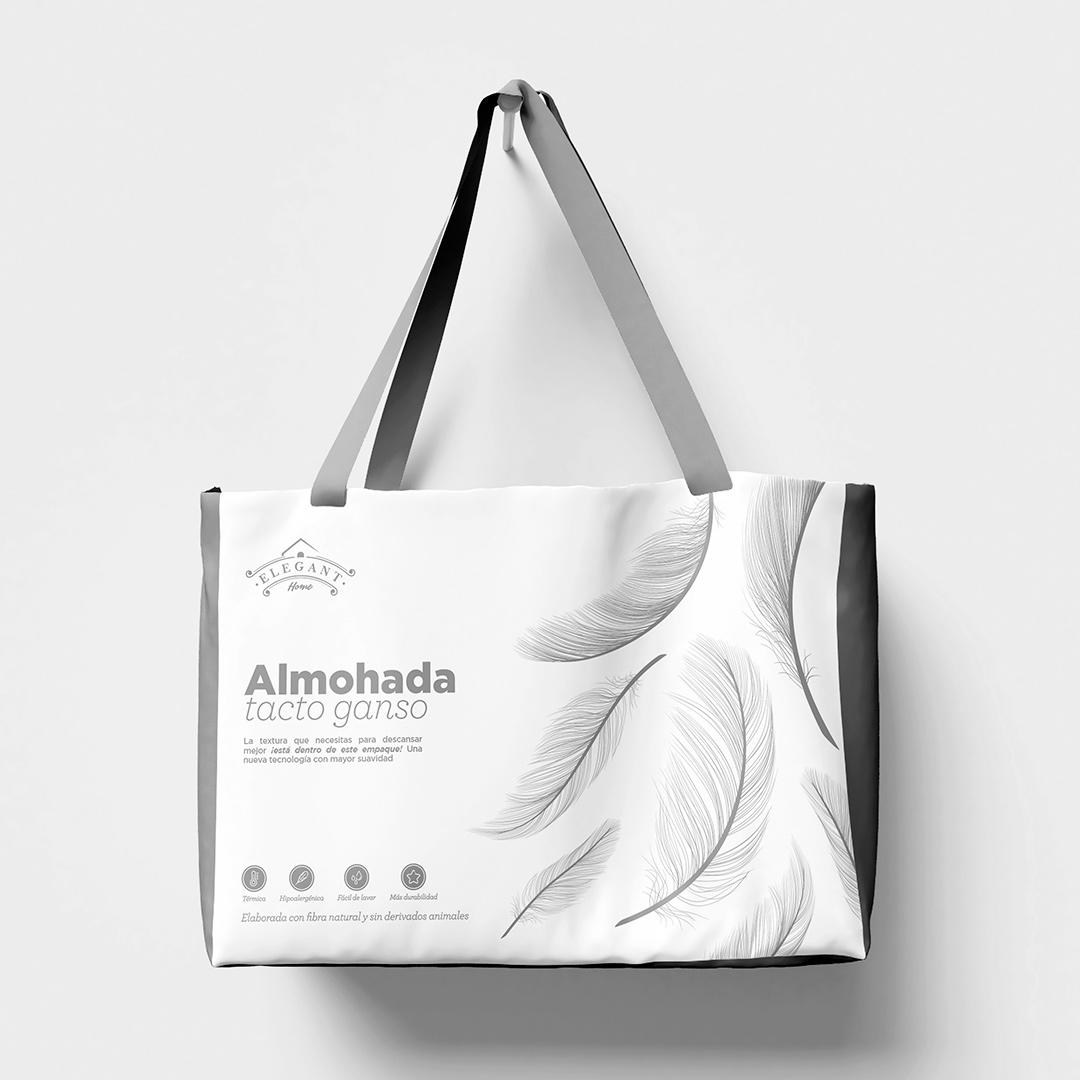 Amohada Fibra Natural Tacto Ganso Blanco 70 cm - Almohadas | Bylmo