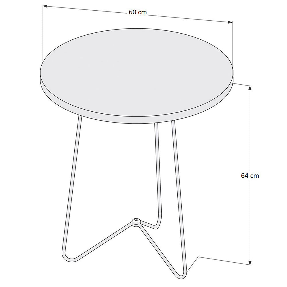 Mesa Suecia Savana 60 cm Redondas - Mesas | Bylmo