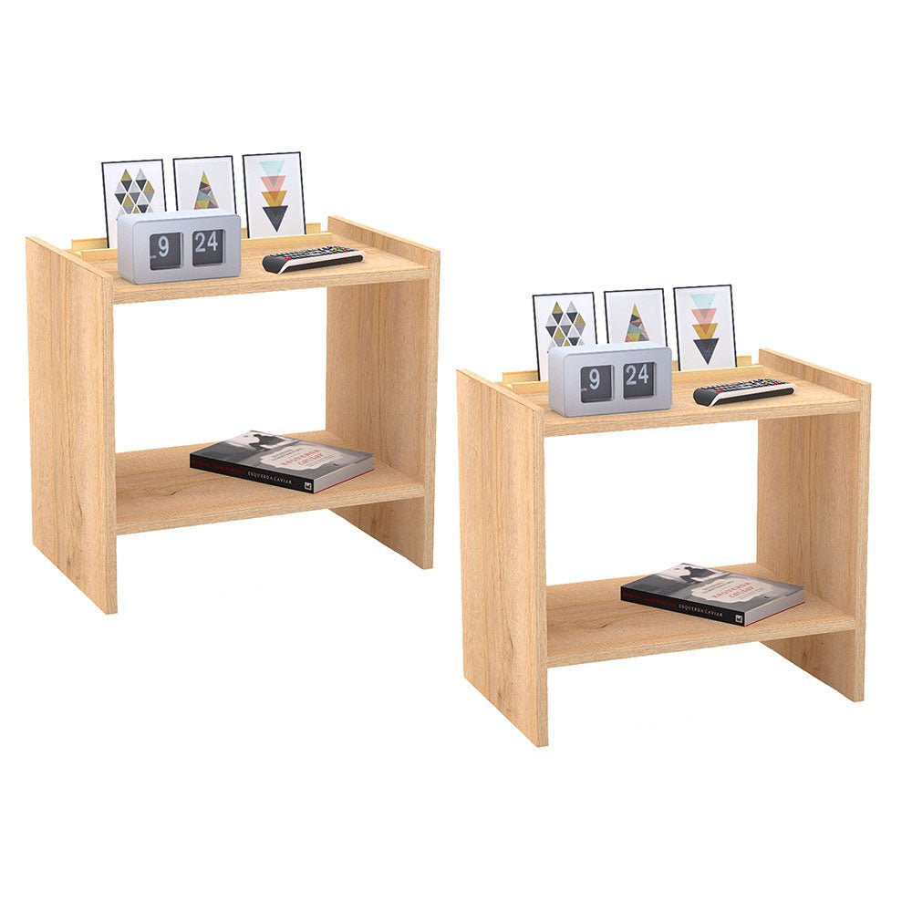 Mesa de Noche x 2 Pazin Duna 45 cm - Mesas de Noche | Bylmo