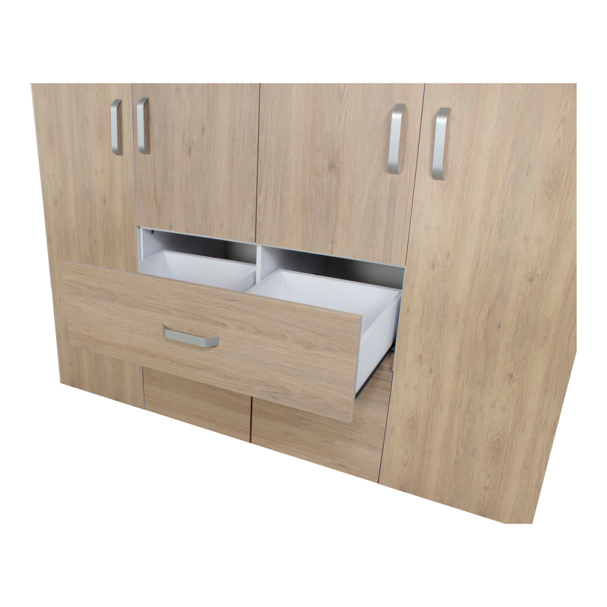 Closet Bonn Moderno 180x49.8 Blanco con 6 Puertas y 2 Cajones