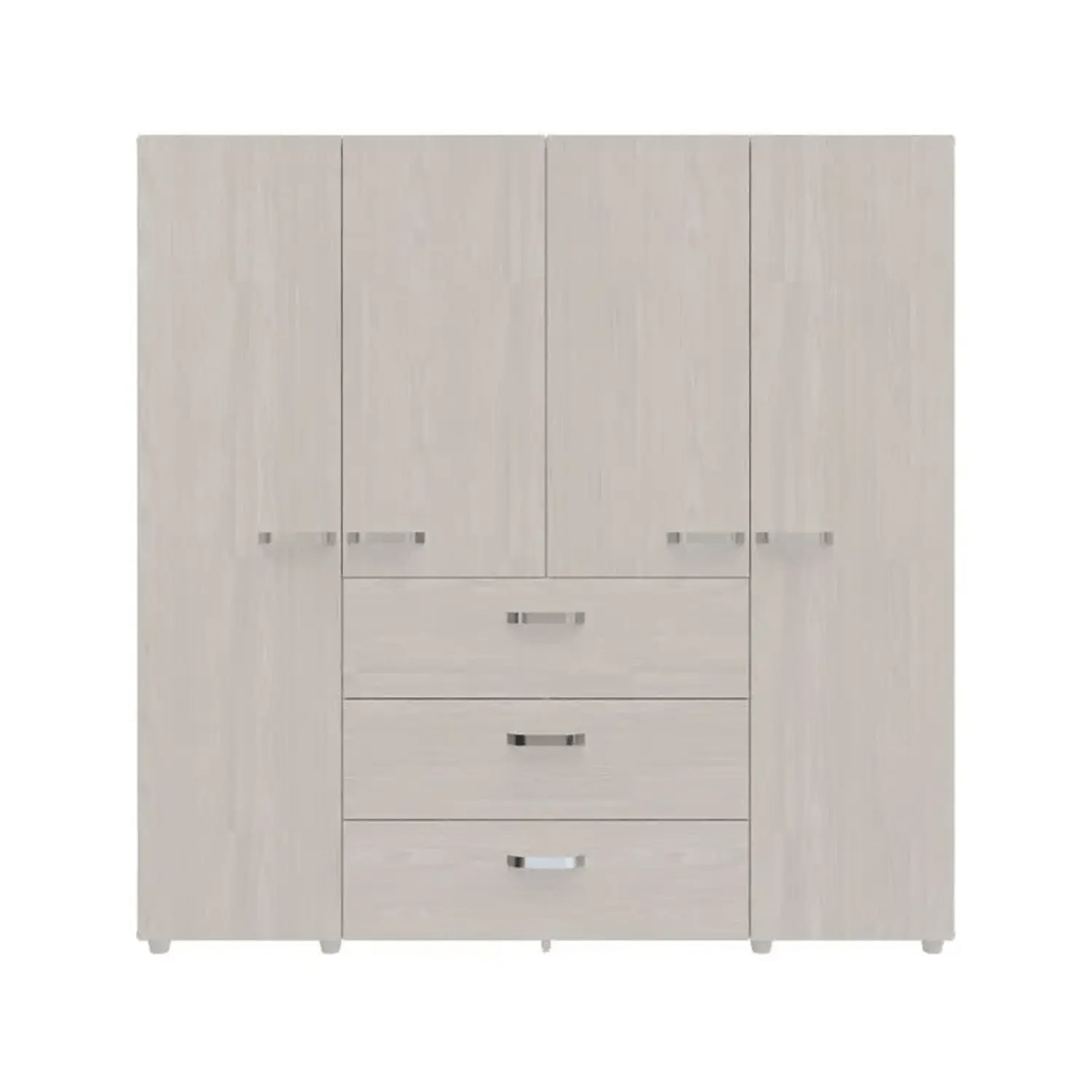 Closet Saga Niebla 180x180 Cm 4 Puertas 3 Cajones Moderno - Closets | Bylmo