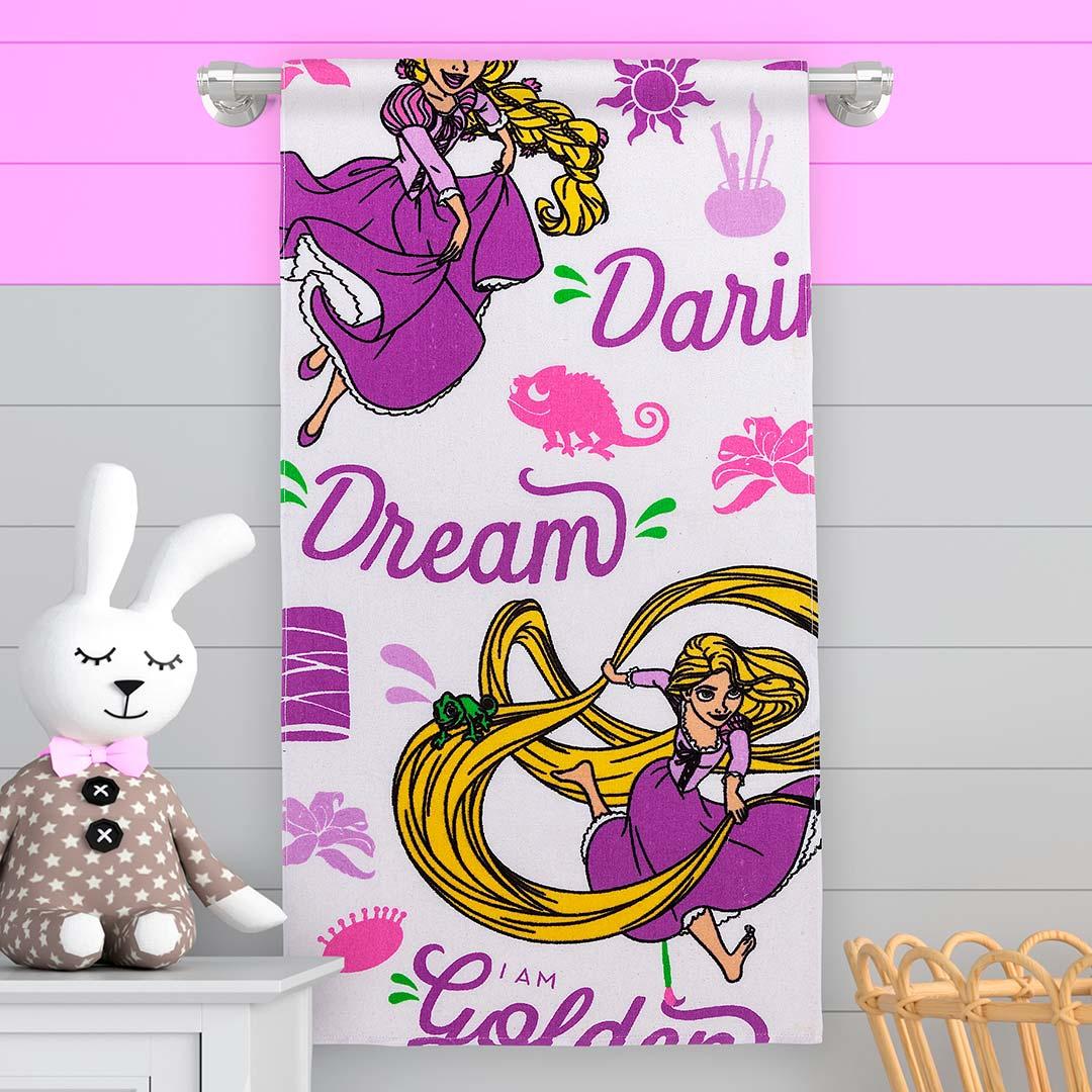 Toalla Infantil Blanco 60x120cm para el Cuerpo Rapunzel Medio Suave - Toallas | Bylmo