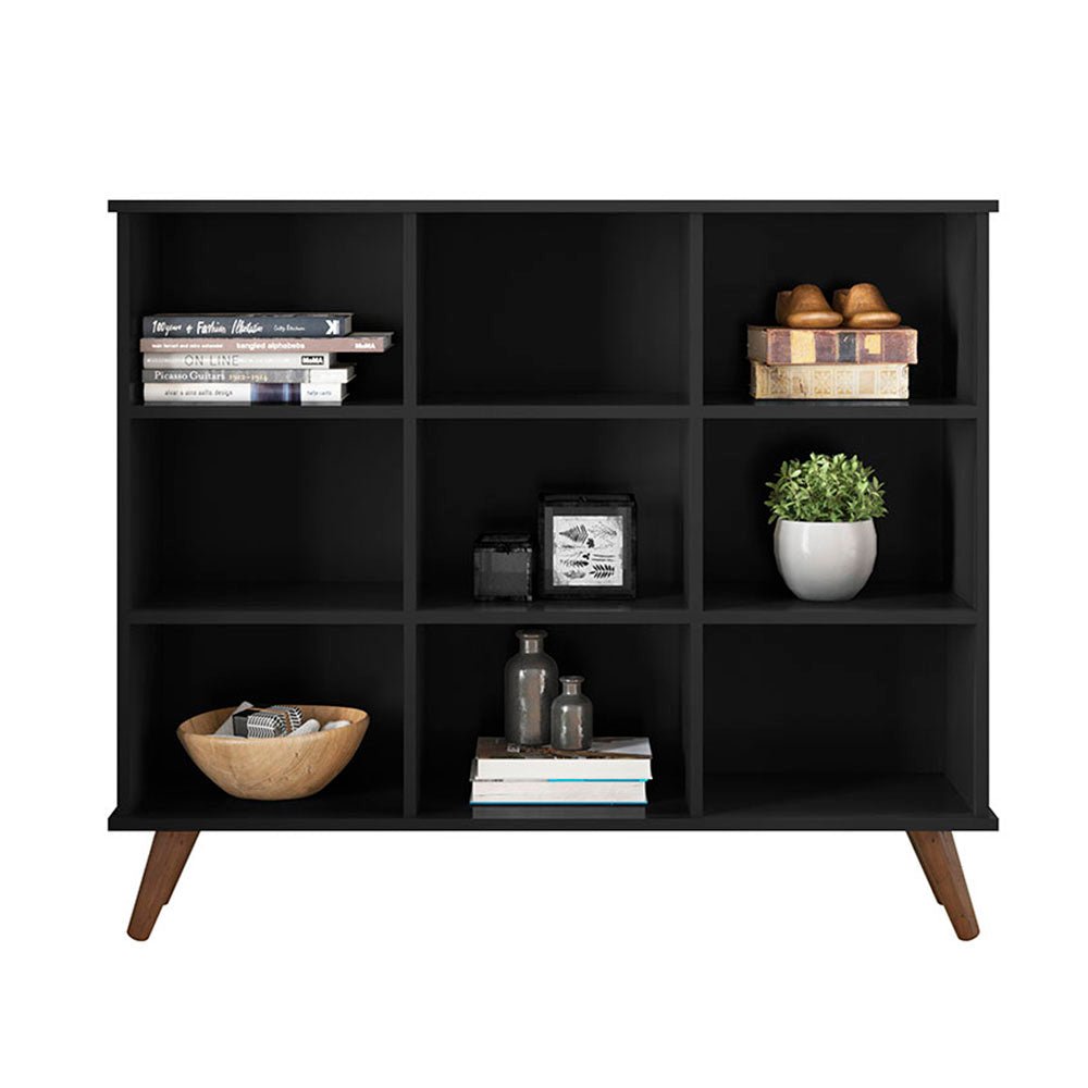 Arrimo Recife Negro 108 cm con Entrepaños - Repisas y Percheros | Bylmo