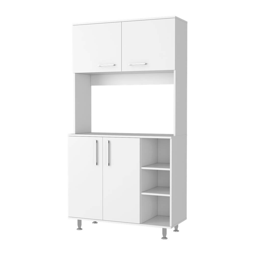 Alacena Tuhome Blanco 95x180cm con Cuatro Puertas - Muebles Organizadores | Bylmo