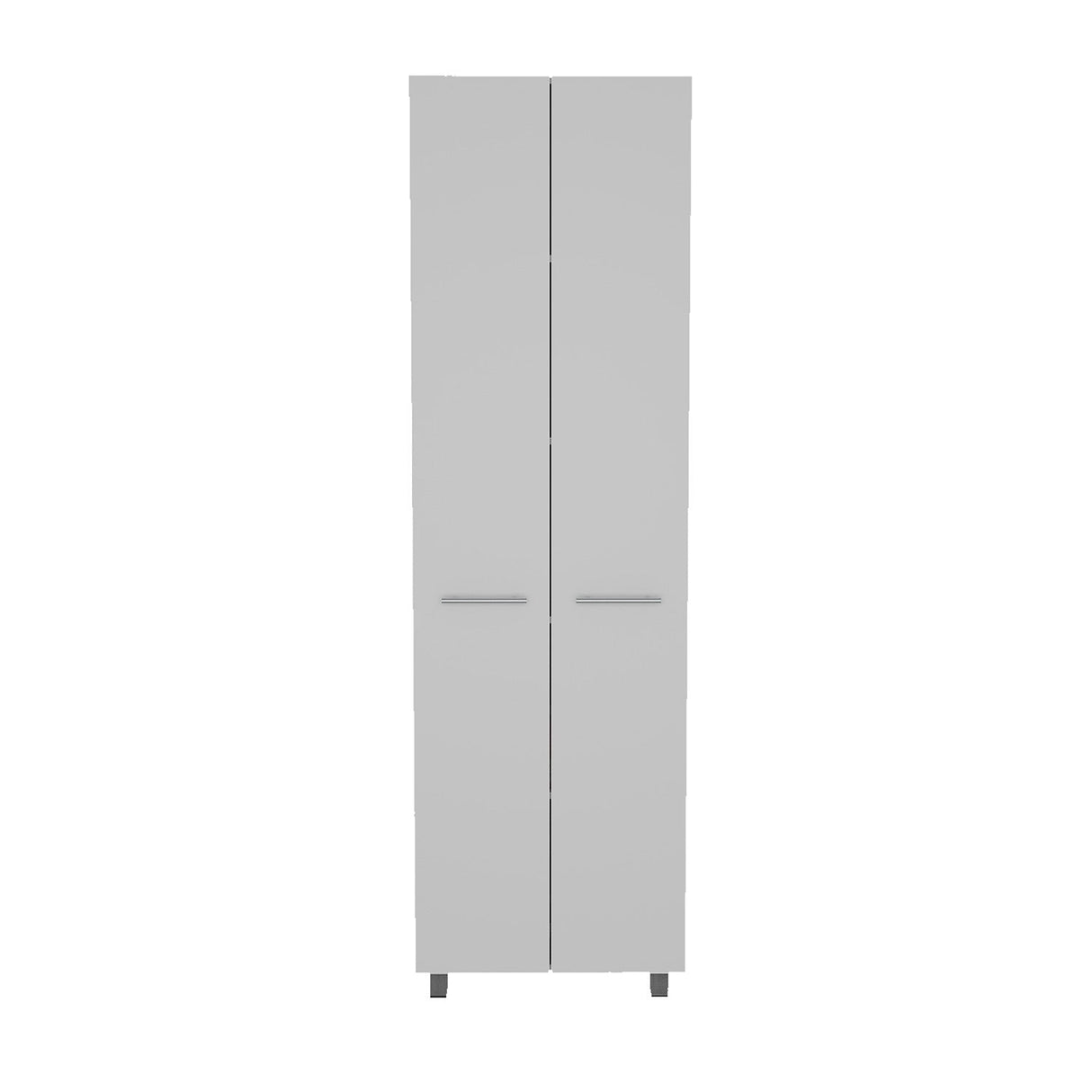 Alacena Baleare Blanco 59 cm con Entrepaños y Patas Metálicas - Alacenas y Muebles Microondas | Bylmo