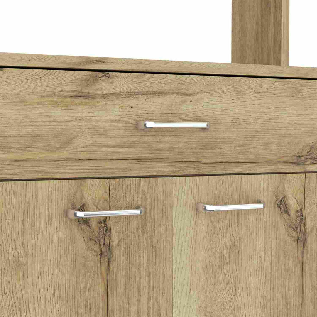 Alacena Della Duna 60 cm Con un Cajón, Entrepaños y Cuatro Puertas - Alacenas y Muebles Microondas | Bylmo