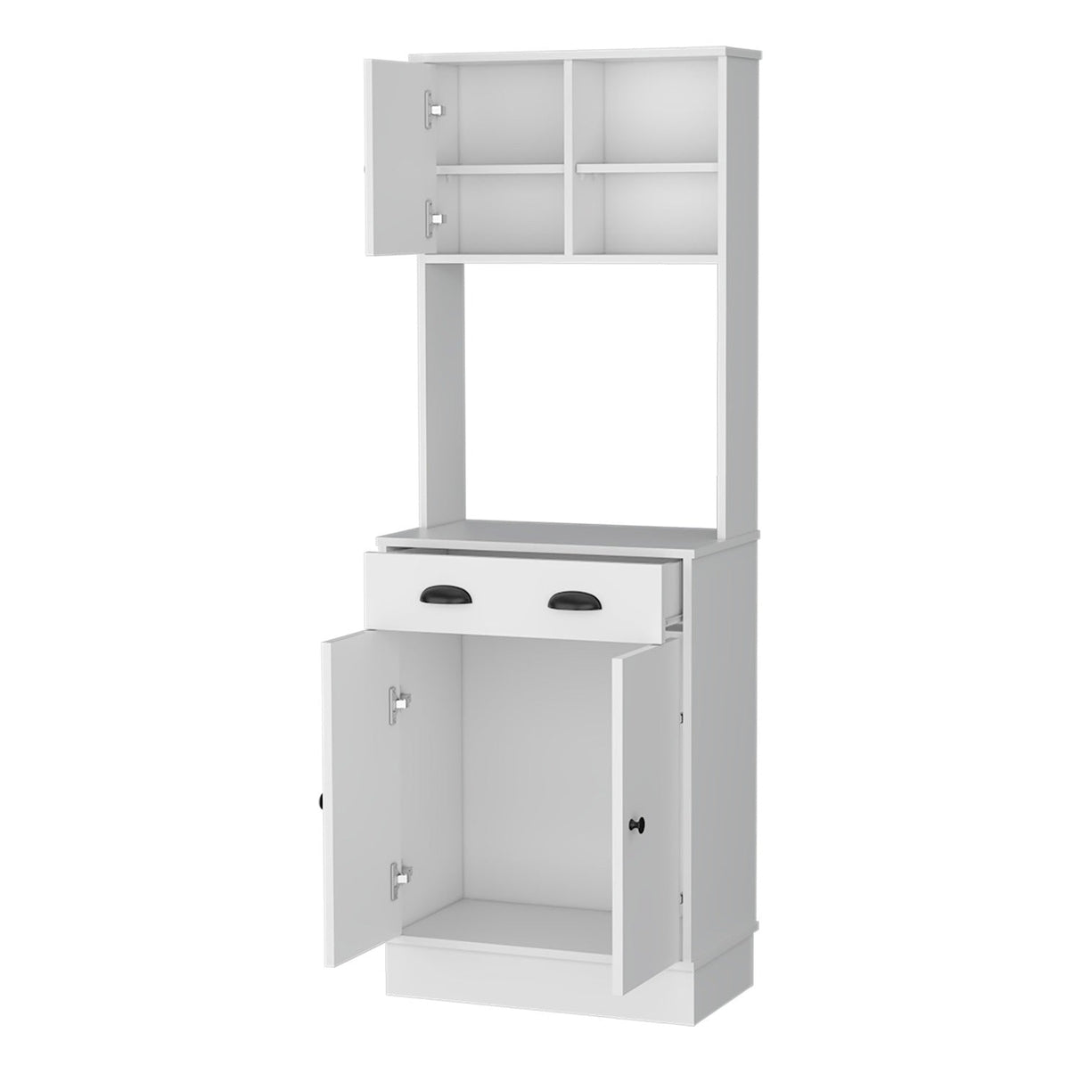 Alacena Z Plus Blanco 60x169cm con Dos Entrepaños y con Tres Puertas - Alacenas y Muebles Microondas | Bylmo