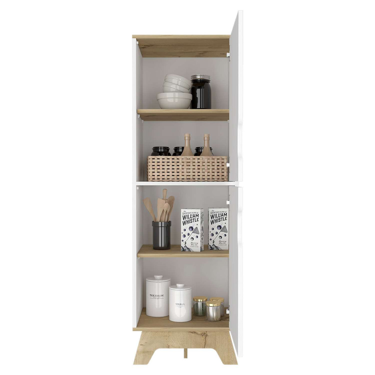 Alacena Z65 Blanco 45 cm con Dos Puertas - Alacenas y Muebles Microondas | Bylmo