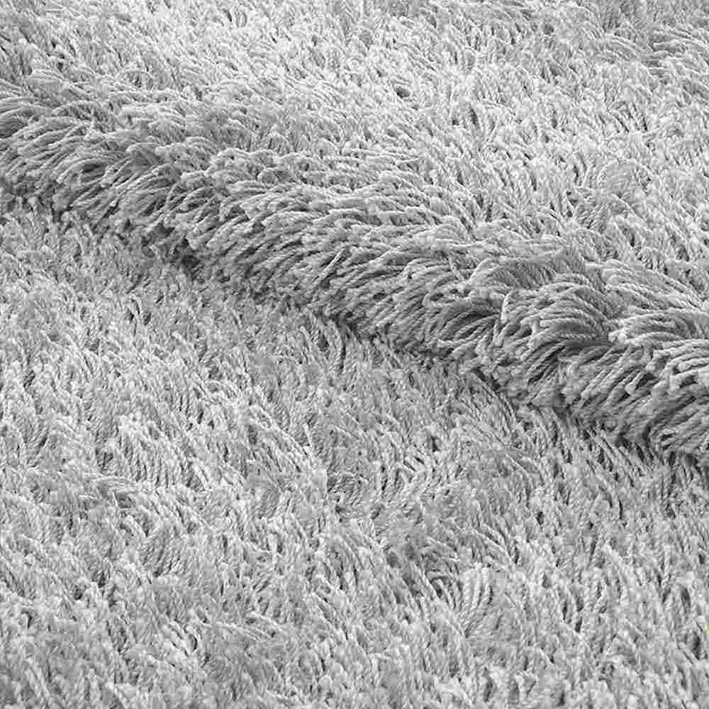 Alfombra Hawai 100 cm x 150 cm de Hogar Gris Claro Peludo - Tapetes y Alfombras | Bylmo