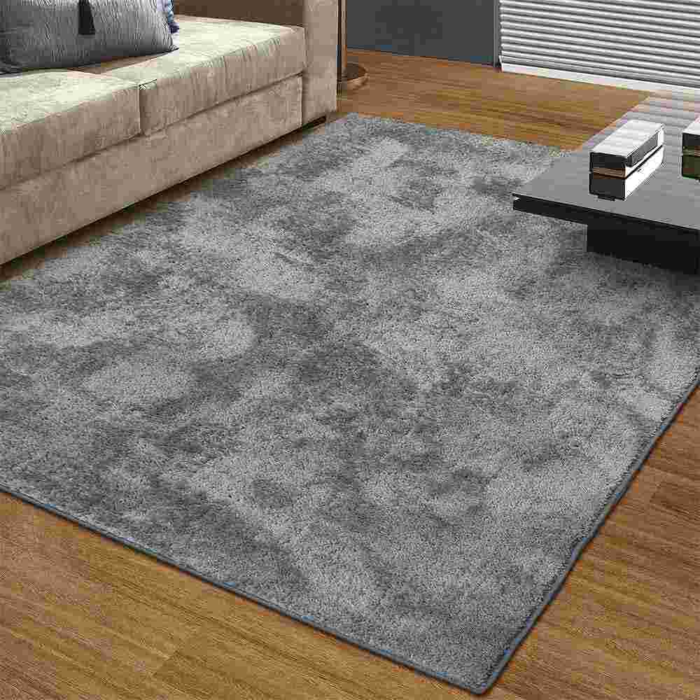 Alfombra Laurel 150 cm x 200 cm de Hogar Grafito Peludo - Tapetes y Alfombras | Bylmo