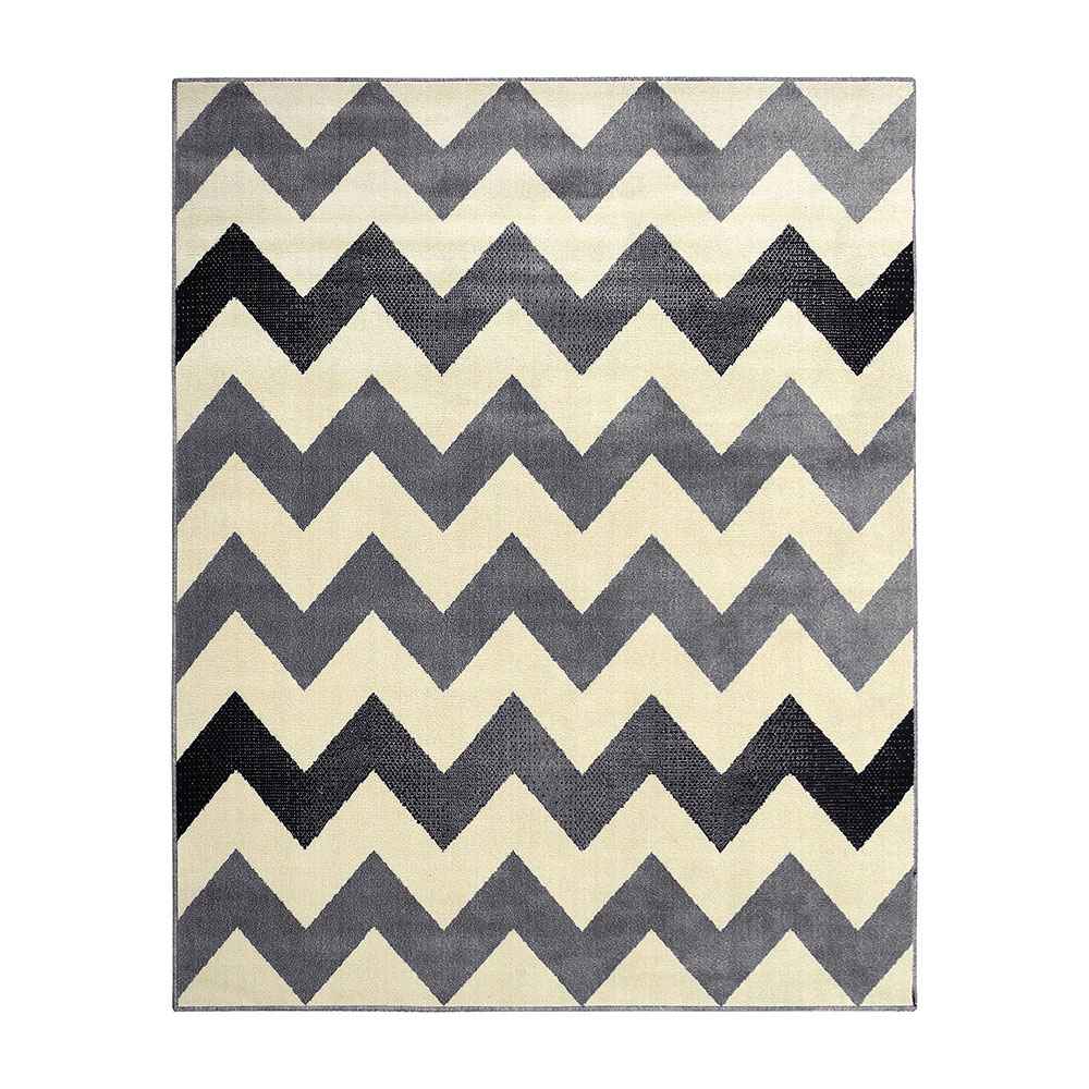 Alfombra Maryland 200 cm x 250 cm de Hogar Gris Claro con Lineas - Tapetes y Alfombras | Bylmo