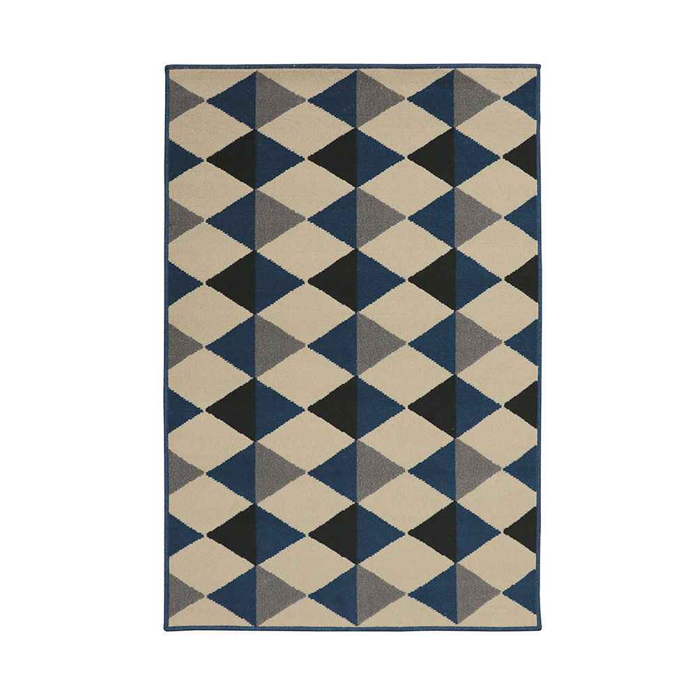 Alfombra Oregon 100 cm x 150 cm de Hogar Beige con Rombos - Tapetes y Alfombras | Bylmo