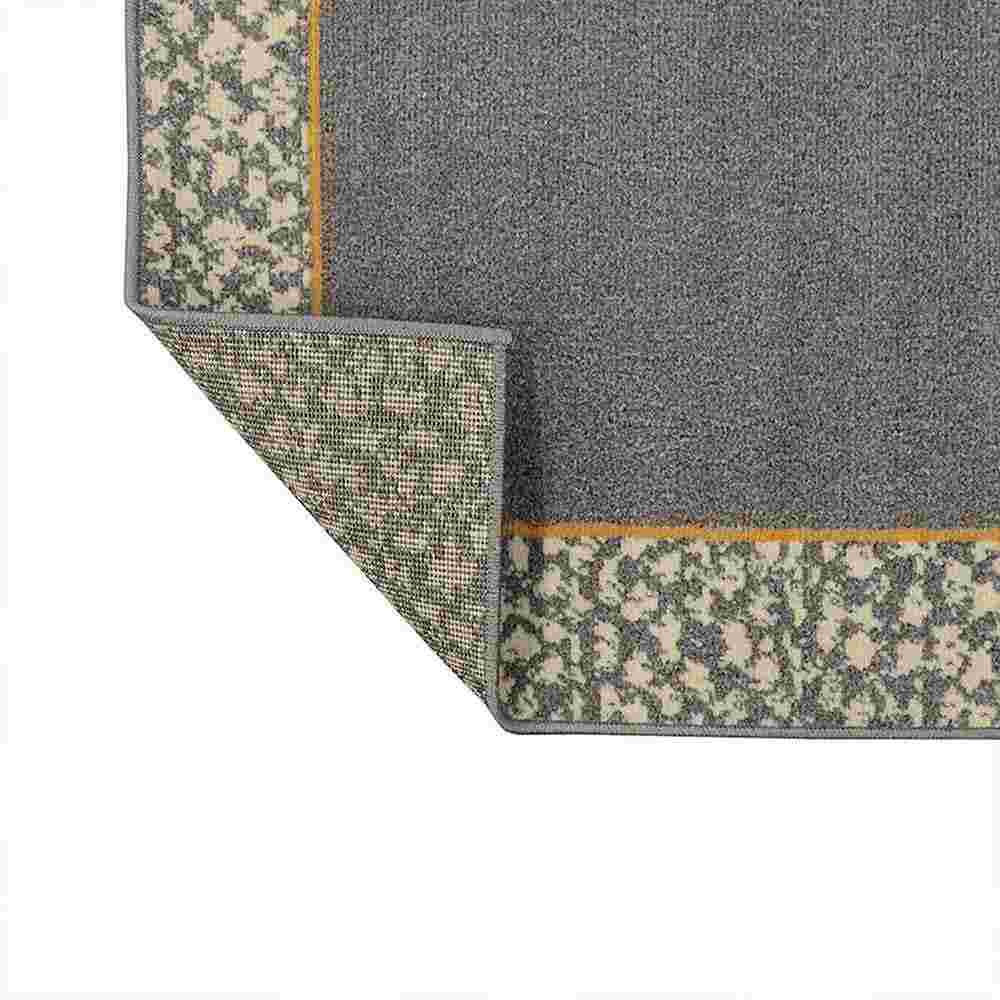 Alfombra Oregon 150 cm x 200 cm de Habitación Gris Grafito con Rectángulos - Tapetes y Alfombras | Bylmo