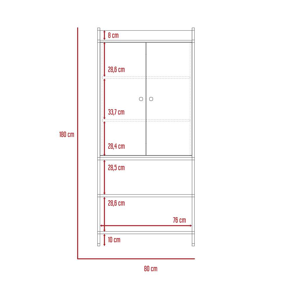 Closet Dreams Connect Duna 80 cm con Dos Puertas - Closets | Bylmo